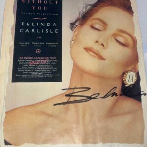 Belinda Carlisle The Gogos Signed Magazine Page Genuine