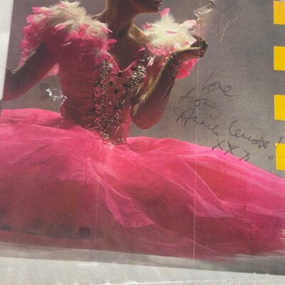 Annie Lennox Eurythmics signed magazine page autographed genuine.