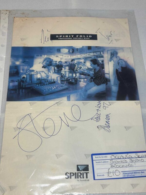 Ocean Colour Scene Steve Craddock Signed Paper