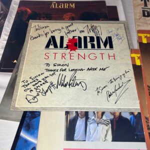 The Alarm Fans Collection Set with Tour Passes Itineraries and Vinyl. Genuine Rare. Signed.