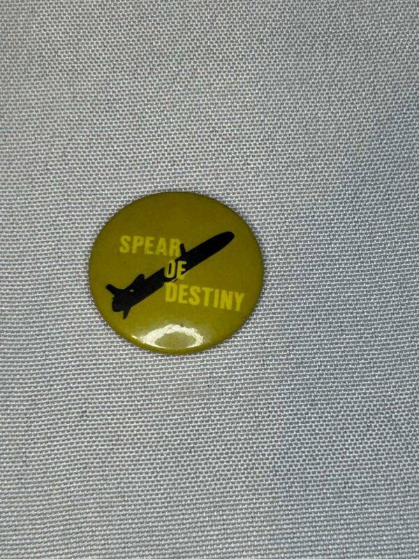 Spear Of Destiny 2.5cm Badge. Original. Genuine. Kirk Brandon. Theatre of Hate