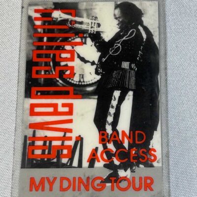 Miles Davis Tour AAA Pass Original Genuine Rare