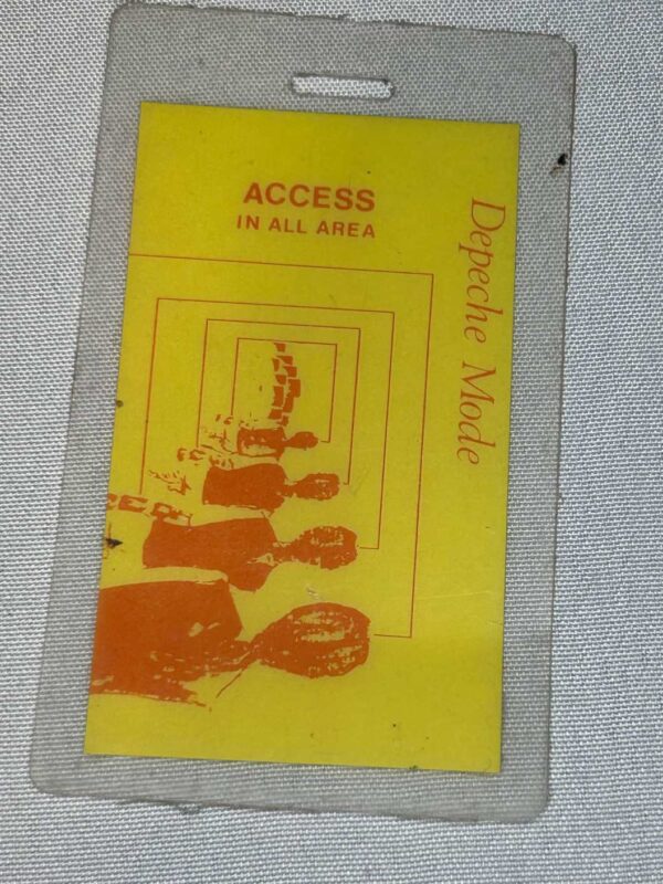 Depeche Mode AAA Tour Pass. Genuine. Rare