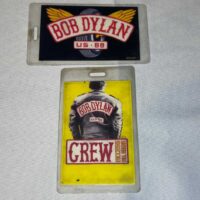2 x Bob Dylan US 1988 Tour Pass Crew Genuine Rare 1988 - Image 2