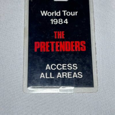 The Pretenders AAA World Tour Pass 1984 Genuine Rare