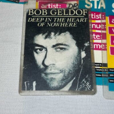 Bob Geldof Tour Passes Genuine Rare