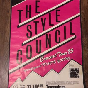 The Style Council Concert Poster German Genuine 1985 Tracie Young Vintage