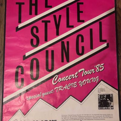 The Style Council Concert Poster German Genuine 1985 Tracie Young Vintage