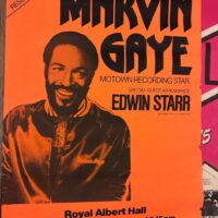 MARVIN GAYE EDWIN STARR Original Concert Poster Royal Albert Hall 1980 Genuine - Image 4