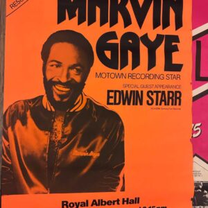 MARVIN GAYE EDWIN STARR Original Concert Poster Royal Albert Hall 1980 Genuine