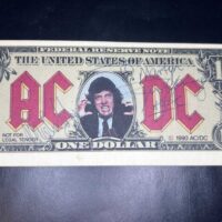 AC/DC Signed Dollar Angus Young Malcolm Young Rare Genuine Photo - Image 8