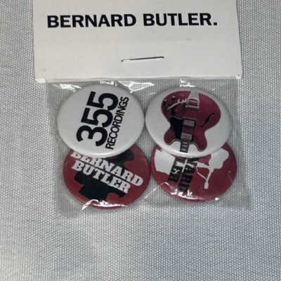 Bernard Butler 4 Badge Set Suede New Genuine
