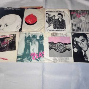 8 x 7 inch vinyl rare punk new wave lot 1