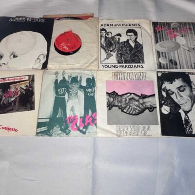 8 x 7 inch vinyl rare punk new wave lot 1