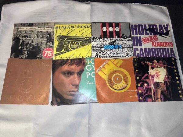 8 x 7 inch vinyl rare punk new wave lot 2