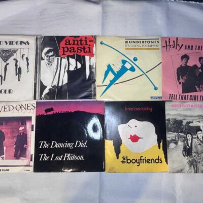8 x 7 inch vinyl rare punk new wave lot 3