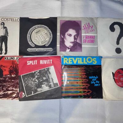 8 x 7 inch vinyl rare punk new wave lot 4