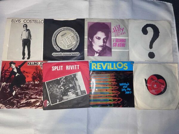 8 x 7 inch vinyl rare punk new wave lot 4