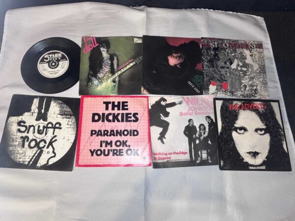 8 x 7 inch vinyl rare punk new wave lot 5
