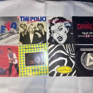 8 x 7 inch vinyl rare punk new wave lot 6
