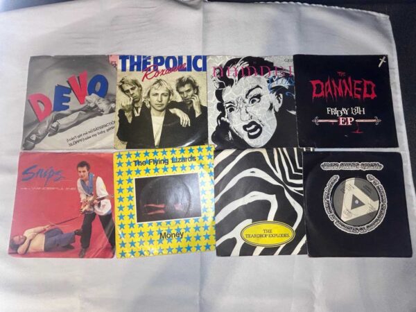 8 x 7 inch vinyl rare punk new wave lot 6