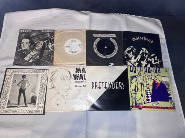 8 x 7 inch vinyl rare punk new wave lot 8