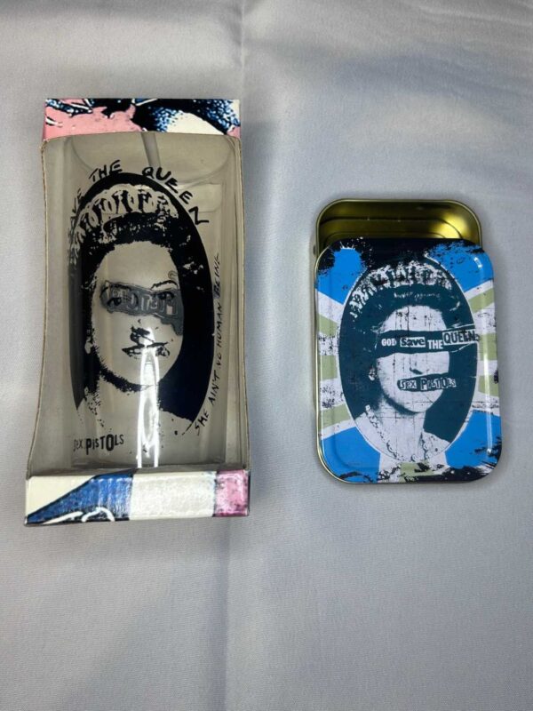 Sex Pistols Glass in Box and Tin Punk