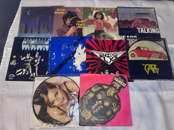 10 x 7 inch vinyl new wave lot 9