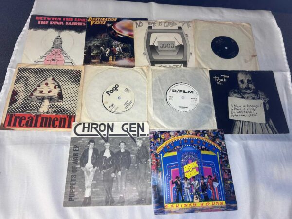 10 x 7 inch vinyl rare punk new wave lot 11
