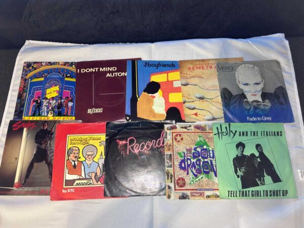 10 x 7 inch vinyl rare punk new wave lot 12