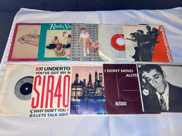 10 x 7 inch vinyl rare punk new wave lot 13