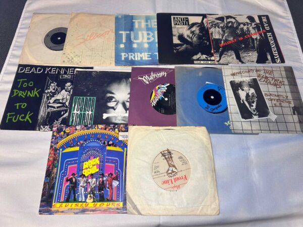 12 x 7 inch vinyl rare punk new wave lot 14