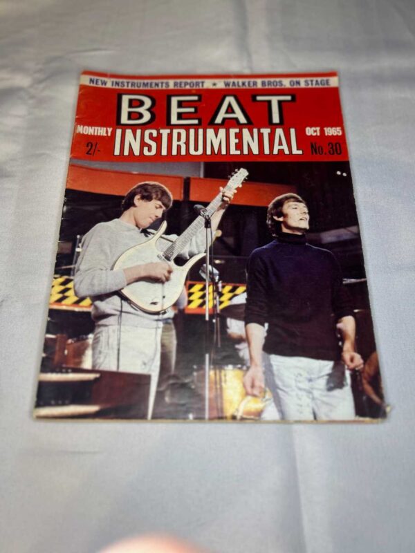 Beat Instrumental Magazine Oct 1965 – Jim McCarty, Bobby Elliott, Bill Wyman, The Booker T cult , Bobby Thomson, Walker Brothers, Duane Eddy, The Beatles , The Yardbirds , The Beatman