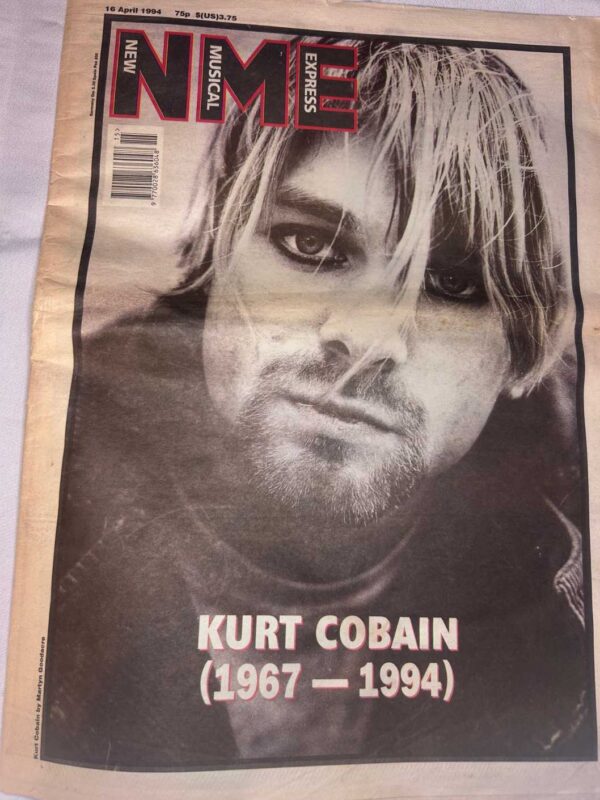 NME Kurt Cobain death front cover 1994. Rare. Genuine. Great Condition. 16th April 1994 Nirvana