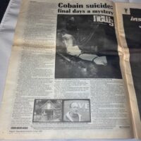 NME Kurt Cobain death front cover 1994. Rare. Genuine. Great Condition. 16th April 1994 Nirvana - Image 7