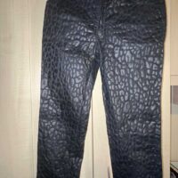 Modzart Leopard Print Rubber Trousers 32inch Camden Rare Vintage - Image 4