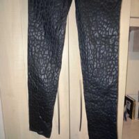 Modzart Leopard Print Rubber Trousers 32inch Camden Rare Vintage - Image 2