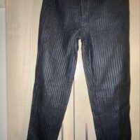 Modzart Stripe Print Rubber Trousers 32inch Camden Rare Vintage - Image 3