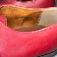 La Rocka Red Johnsons Doc Martin Size 10 Red Leather Buckle Shoe - Image 15