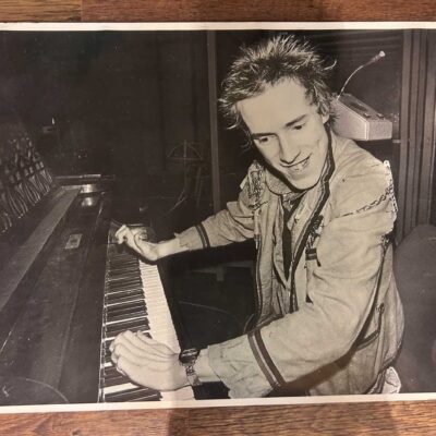 John Lydon Sex Pistols Poster 77cm x 51cm B&W Original