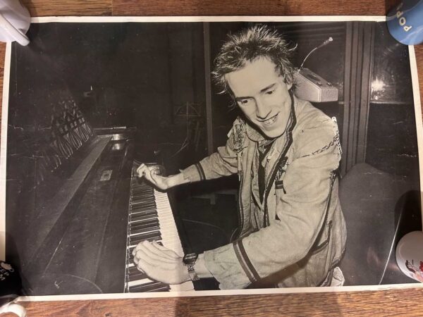 John Lydon Sex Pistols Poster 77cm x 51cm B&W Original
