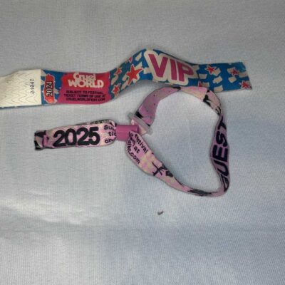 Cruelworld Festival VIP wristband and Guess wristband 2024 2025 Genuine