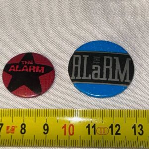 The Alarm 2 badges 2.5cm and 3cm Genuine Vintage