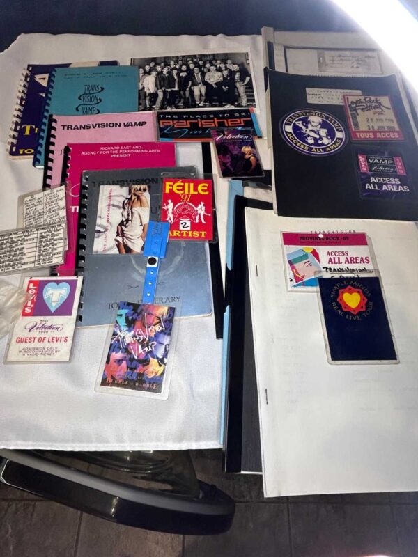 Transvision Vamp Tour Collection Itineraries Passes Rare Genuine Wendy James