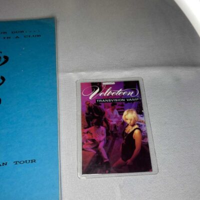 Transvision Vamp 1991 Tour Itinerary Book A5 and Velveteen Pass Rare Genuine 1