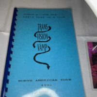 Transvision Vamp 1991 Tour Itinerary Book A5 and Velveteen Pass Rare Genuine 1 - Image 3
