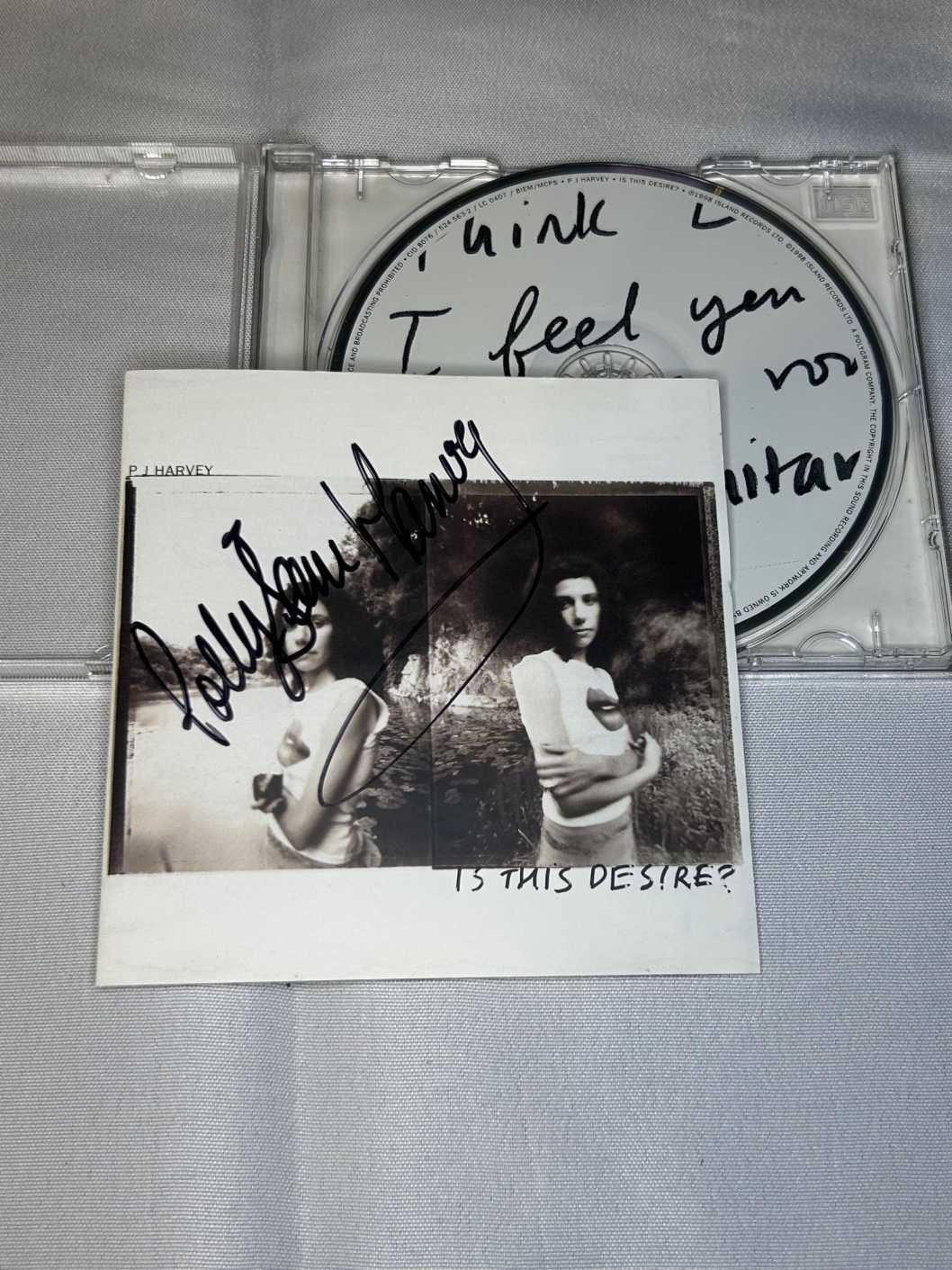 Polly Jean Harvey PJ Harvey Signed Album Is This Desire Rare Genuine 1998