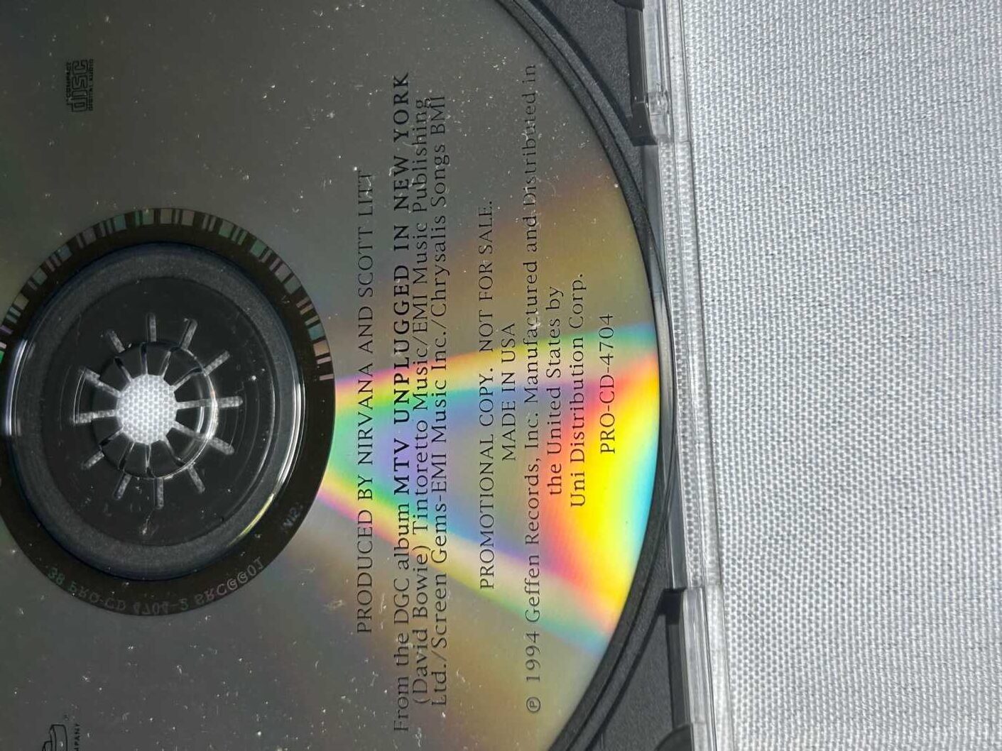 Nirvana Man Who Sold The World Promo CD rare genuine