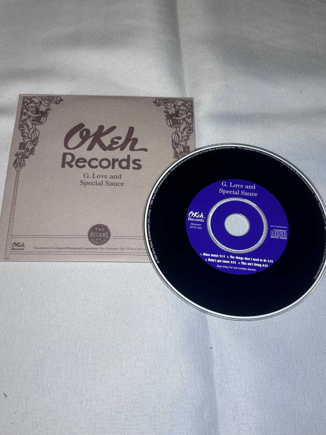 Okeh Records G. Love and Special Sauce 4 track cd