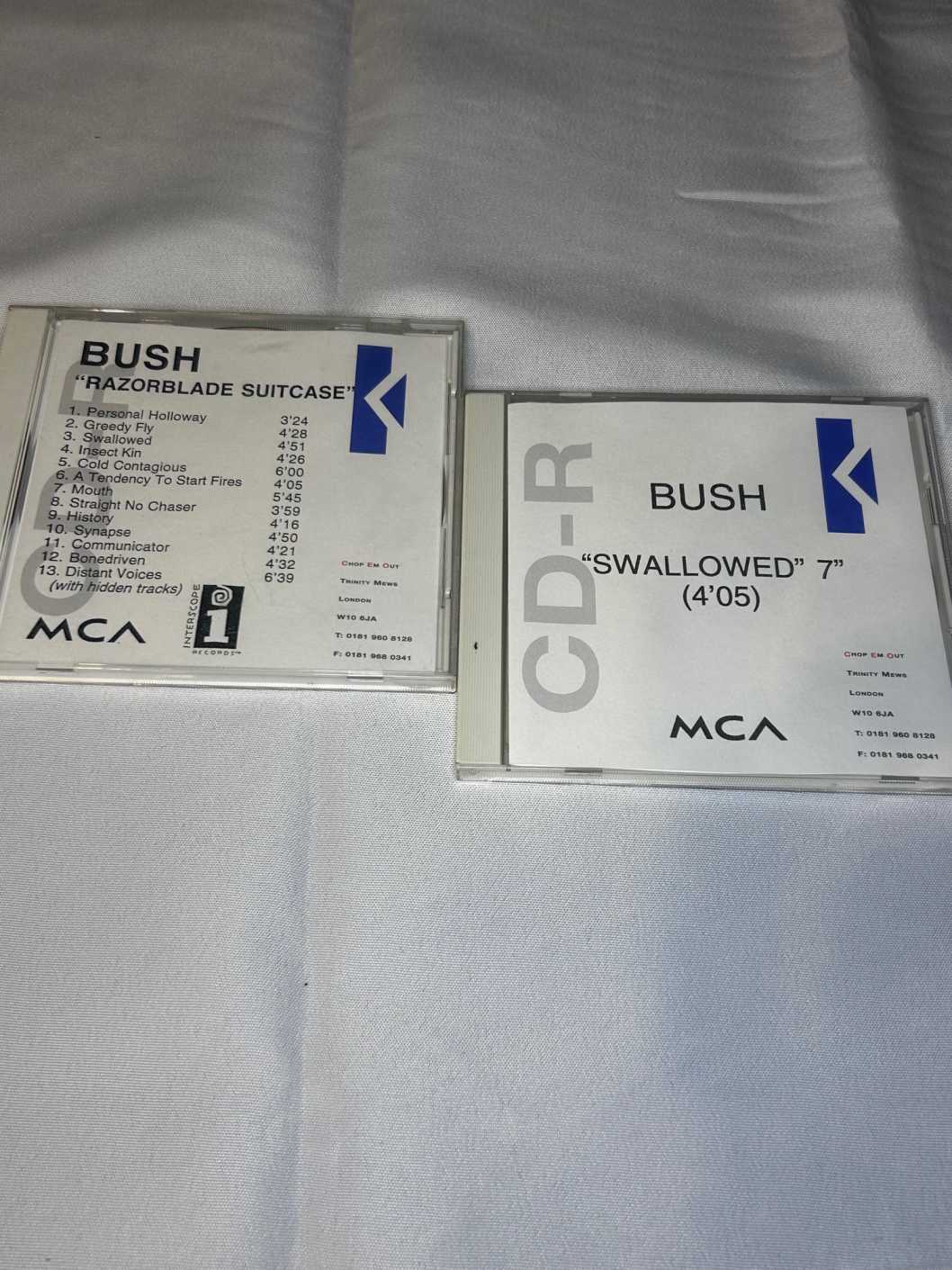 Bush Razorblade Suitcase Promo CD Swallowed Gavin Rossdale 1997